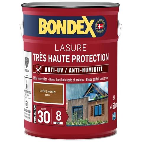 Mordente Per Legno Ad Altissima Protezione 8 Anni Rovere Medio 5l - Foto 1