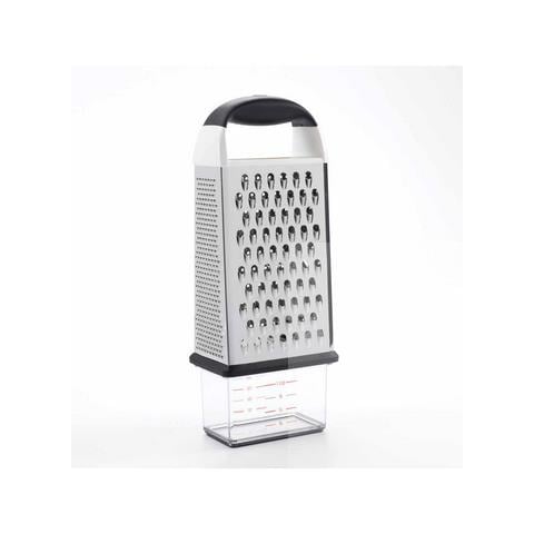 Grattugia acciaio inox con contenitore e coperchio - Foto 2