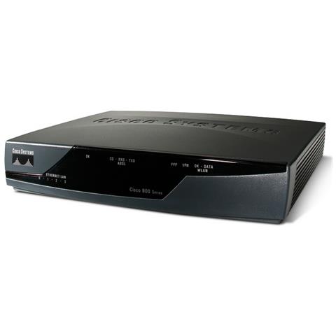 Cisco 878, 10, 100 Mbit / s, 10/100Base-T (X) , BPSK, CCK, DBPSK, DQPSK, DSSS, OFDM, QPSK, Ethernet (RJ-45) , ADSL, IEEE 802.3, IEEE 802.3u - Foto 2