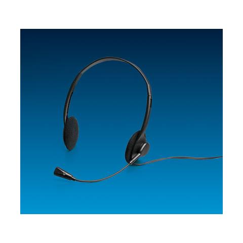 Headphone w / microphone Stereofonico Nero cuffia e auricolare - Foto 1