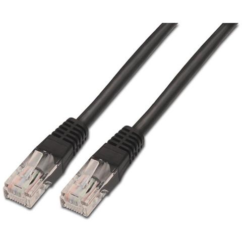 10.20.0403-BK, RJ-45, RJ-45, Maschio / maschio, Cat6, U / UTP (UTP) , Nero - Foto 1