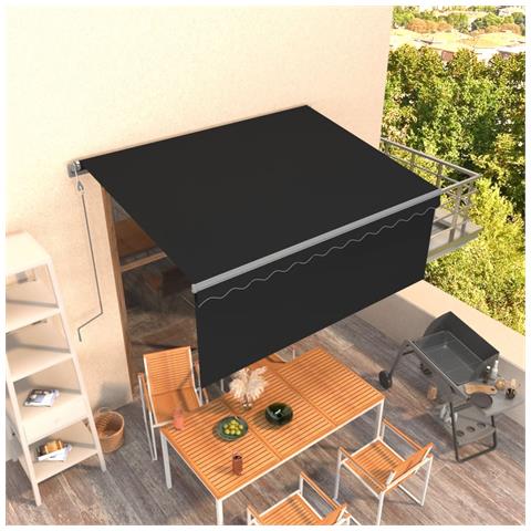 Tenda Sole Retrattile Automatica con Parasole 3x2,5m Antracite - Foto 8