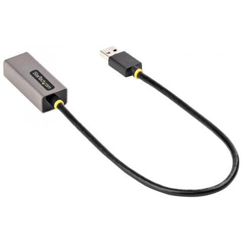 Adattatore di rete da USB 3.0 a Ethernet Gigabit - 10/100/1000 Mbps, da USB a RJ45, Convertitore da USB 3.0 a LAN, Scheda di Rete Ethernet USB 3.0 (GbE), cavo integrato da 30 cm, installazione senza driver - Foto 2