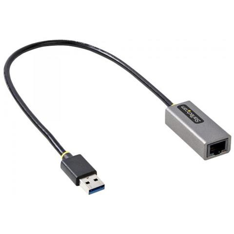 Adattatore di rete da USB 3.0 a Ethernet Gigabit - 10/100/1000 Mbps, da USB a RJ45, Convertitore da USB 3.0 a LAN, Scheda di Rete Ethernet USB 3.0 (GbE), cavo integrato da 30 cm, installazione senza driver - Foto 3