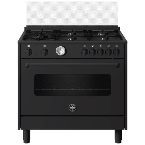 LA GERMANIA Cucina Elettrica / GAS AMN965ETN 5 Fuochi a Gas Forno Elettrico Multifunzione Termoventilato Dimensioni 87 x 60 cm Colore Nero Serie Americana RK11831 LA GERMANIA Cucina Elettrica / GAS AMN965ETN 5 Fuochi a Gas Forno Elettrico Multifunzione Termoventilato Dimensioni 87 x 60 cm Colore Nero Serie Americana RK11831