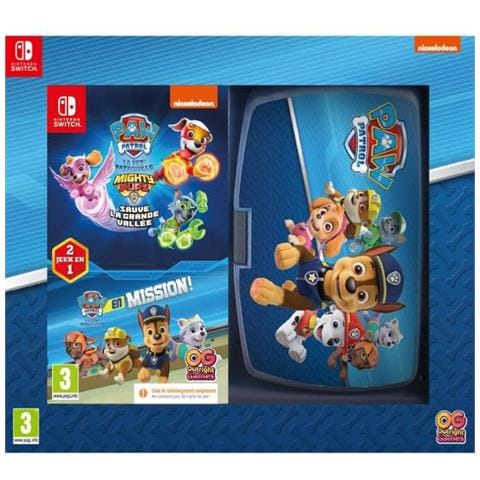 Compilation Paw Patrol On Roll + Paw Patrol Mighty Pups Code In The Box + Lunch Box Games Switch - Foto 1
