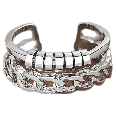 Anello Antistress Regolabile Con Anelli Girevoli Silver - Foto 1