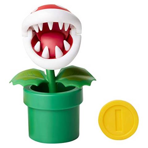 Figura Articolata Nintendo Pianta Piranha Da 4 Pollici Con Moneta - Foto 1