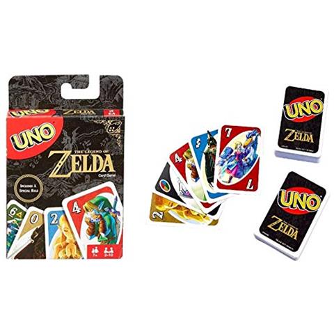 Giochi Mattel Gioco Di Carte Uno The Legend Of Zelda Per Family Night Con Grafica From The Legend Of Zelda E Regole Speciali - Foto 3