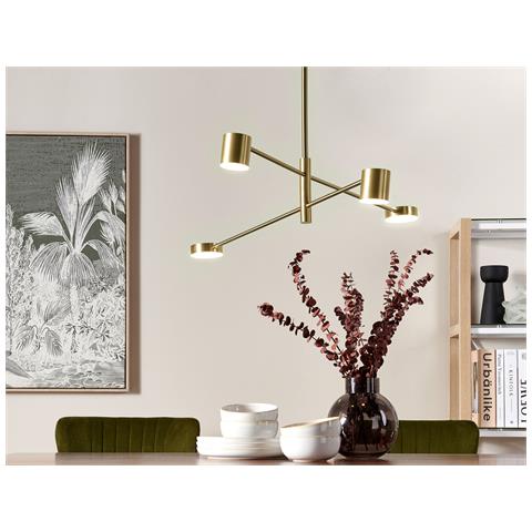 Lampadario Bandon Metallo Oro - Foto 1
