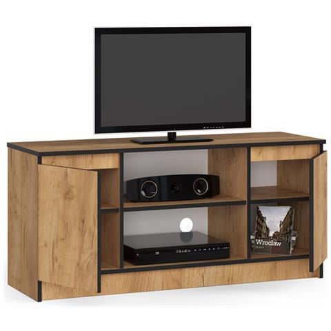 Mobiletto TV, 2 ante, 120x40x55 cm, Colore Quercia Craft - Foto 2