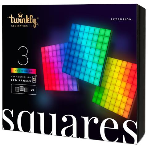 Squares Pannello LED RGB Nero - Foto 2