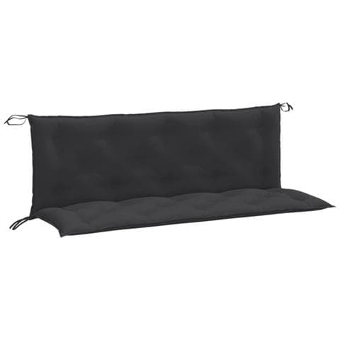 Cuscini Panca Giardino 2pz Antracite Mélange 150x50x7cm Tessuto - Foto 2