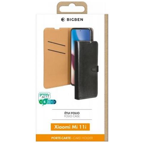 Custodia Per Xiaomi Mi 11i Folio Wallet Con Linguetta Magnetica, Nero - Foto 5