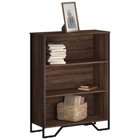 Libreria Rovere Marrone 80x31x106 Cm In Legno Multistrato - Foto 1