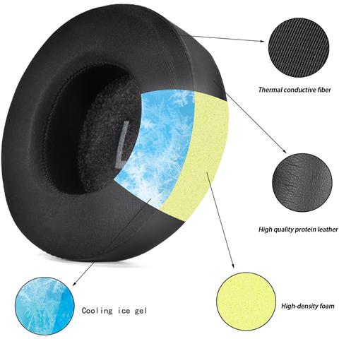 Cuscinetti In Gel Rinfrescante Per Cuffie Pioneer Hdj (confezione Da 2) - Foto 7