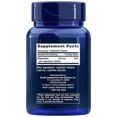 Citrato Di Magnesio 100 Mg 100 Capsule Vegetariane - Foto 2