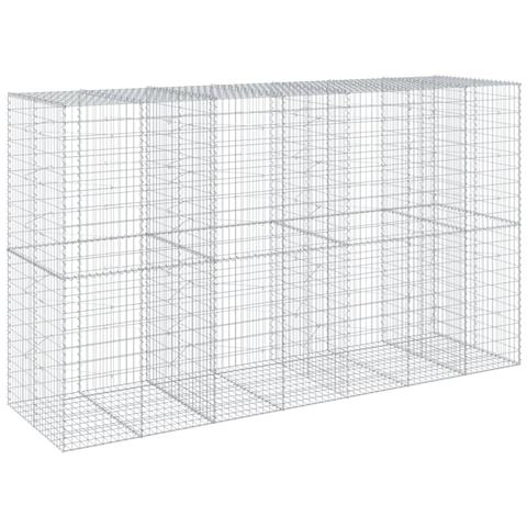 Cesto Gabbione Con Copertura 350x100x200 Cm In Ferro Zincato - Foto 2