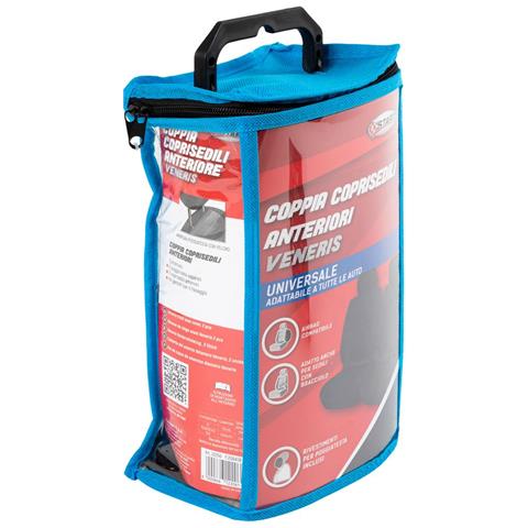 Coppia Coprisedili Anteriori Veneris Colore Nero - Foto 3