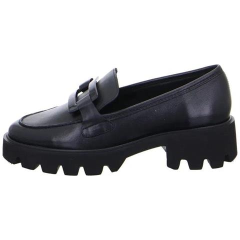 Oxford Loafers Mocassino Pelle Scarpe Donna Nero Eu 40, 12-21703-01 - Foto 3