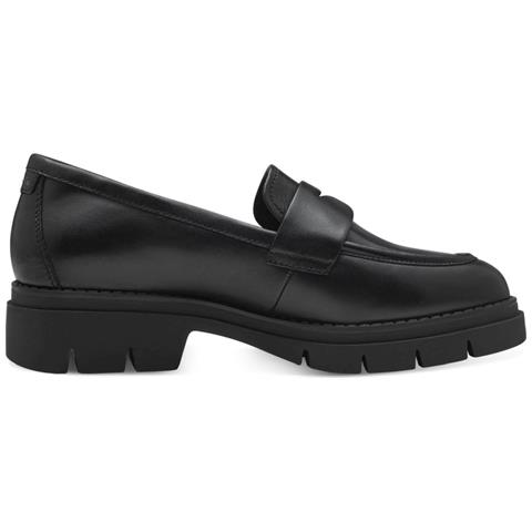 Black Leather Classic Closed Loafers Mocassino Pelle Scarpe Donna Nero Eu 41, 1-24323-43 003 - Foto 3