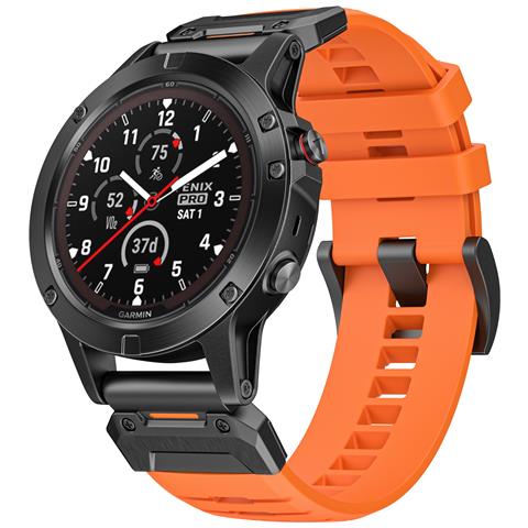 Cinturino Da Orologio Da 22 Mm Per Garmin Fenix 3/5/5x / 6x / 7x Orange - Foto 1