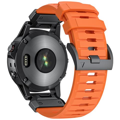 Cinturino Da Orologio Da 22 Mm Per Garmin Fenix 3/5/5x / 6x / 7x Orange - Foto 2