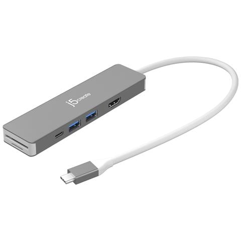 JCD390-N replicatore di porte e docking station per laptop Cablato USB 3.2 Gen 2 (3.1 Gen 2) Type-C Argento, Bianco - Foto 7