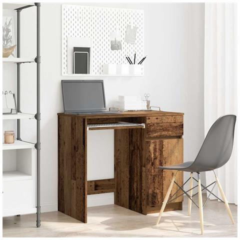 Scrivania Legno Antico 86x49x76 cm in Legno Multistrato - Foto 1