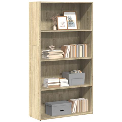 Libreria Rovere Sonoma 80x30x152 Cm In Legno Multistrato - Foto 1