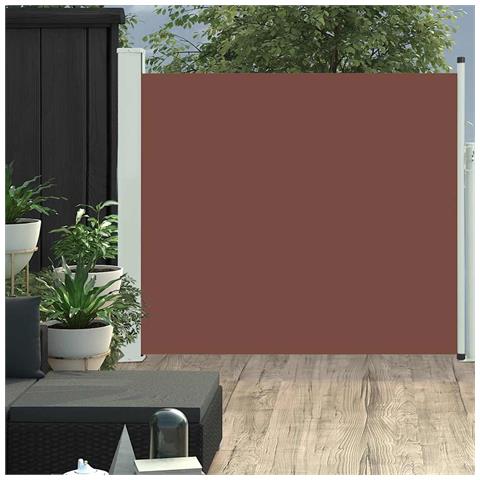 Lusso Casadino -  Tenda Laterale Retrattile Per Patio 100x300 Cm Marrone - Foto 8