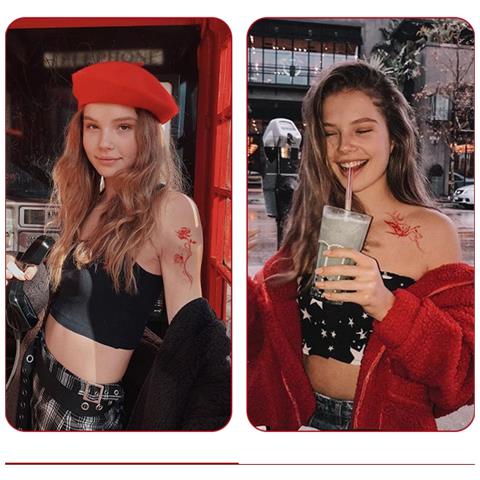 Tatuaggi Temporanei Farfalla Vintage - Set Da 10 Fogli - Foto 2