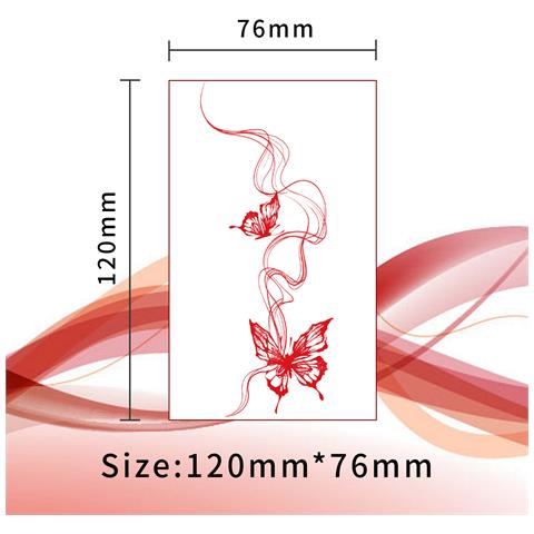 Tatuaggi Temporanei Farfalla Vintage - Set Da 10 Fogli - Foto 6