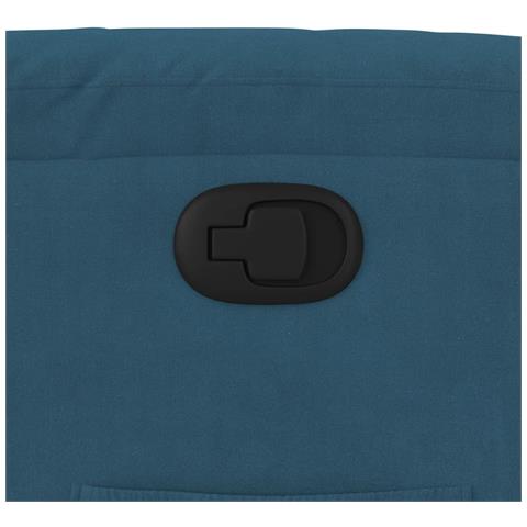 Poltrona Reclinabile Blu in Velluto - Foto 9