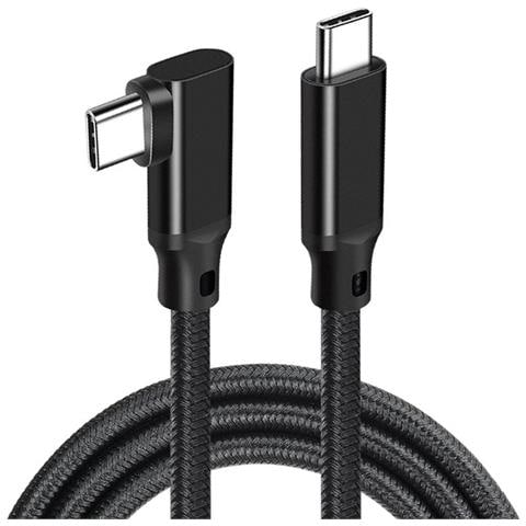 Cavo Dati Type-c Vr Ad Angolo Intrecciato: Trasmissione 4k E Usb 3.2 Per Oculus Quest 2 1,5 M - Foto 1