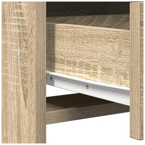 Set di 3 Tolette in Rovere Sonoma Legno Ingegnerizzato - Foto 9