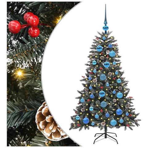 Albero di Natale artificiale con 150 LED Verde 120 cm - Foto 1