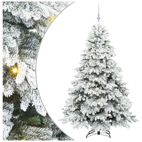 Albero di Natale artificiale con 300 LED Bianco 180 cm PE e PVC - Foto 1