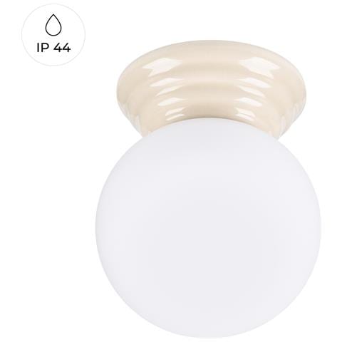 Lampada Da Soffitto Zori Beige Ip44 Sl. 1897 - Minimalist Lampada A Soffitto Beige 12x12x16 Cm - Foto 1