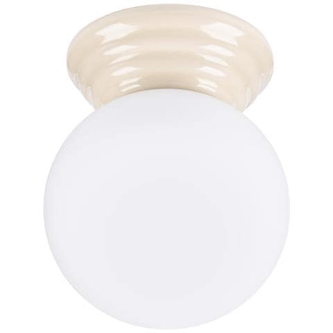 Lampada Da Soffitto Zori Beige Ip44 Sl. 1897 - Minimalist Lampada A Soffitto Beige 12x12x16 Cm - Foto 2