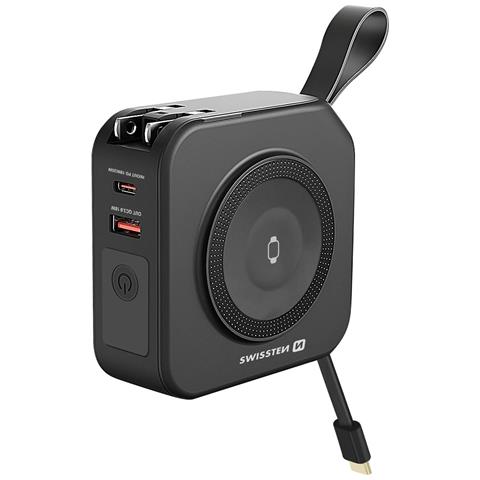 Powerbank All-in-one Pro 10000mah Magsafe, Usb, Usb-c E Prese Internazionali, Nero - Foto 1