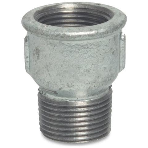 Raccordo Filettato Ghisa Malleabile  Nipplo 1 1/4  Ig X Ag Zincato - Foto 1