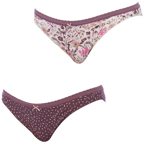 Confezione Da 2 Slip Da Donna In Cotone, Modello Mini Coquettes 1031034 - Foto 1