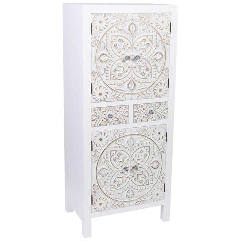 Armadio In Legno Con 2 Cassetti E 4 Porta 50x34,5x121 - Foto 1