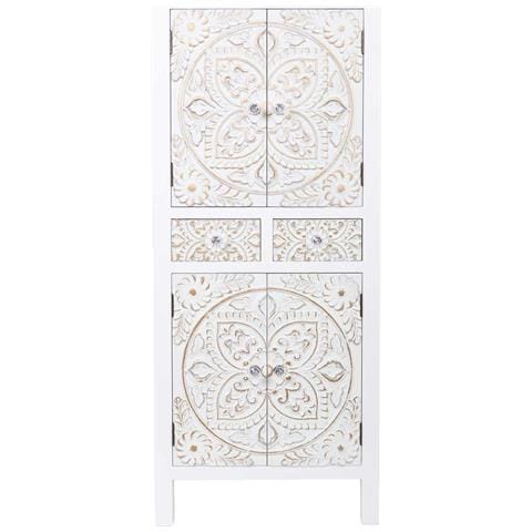 Armadio In Legno Con 2 Cassetti E 4 Porta 50x34,5x121 - Foto 2
