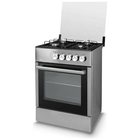 Cucina 4 Fuochi Forno a gas 60x60 cm LF66GG-40F GREY /BLACK - Foto 1