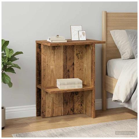 Tavolino da salotto 2 pcs Legno antico 40 x 30 x 49 cm - Foto 2