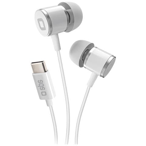 TEEARTYCW cuffia e auricolare Cablato In-ear Musica e Chiamate USB tipo-C Bianco - Foto 1