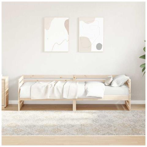 Lettino da giorno senza Materasso 80x200 cm in Legno Massello di Pino - Foto 2