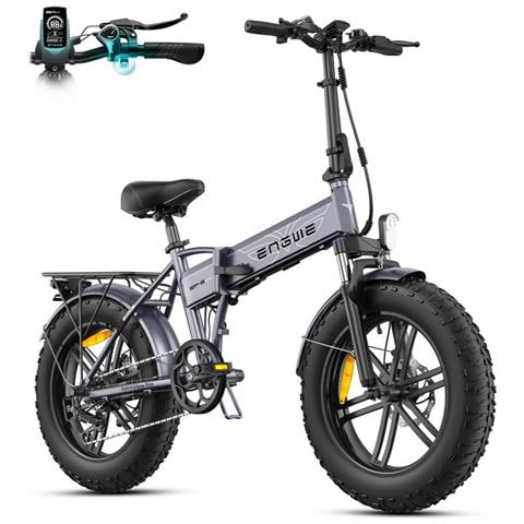 Ep-2 Boost Bicicletta Elettrica Pieghevole Fatbike Da 20", Motore 250w 55 N·m, Batteria Rimovibile 48v 13ah, Velocità Massima 25?km /h, Autonomia 120?km, Freni A Disco Meccanici, Telaio In Alluminio, Adatta A Tutti I Terreni, Colore Grigio - Foto 1